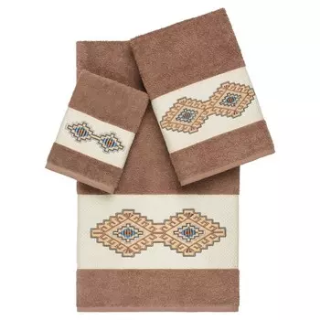 Набор хлопковых полотенец Linum Home Textiles Gianna, кофейный