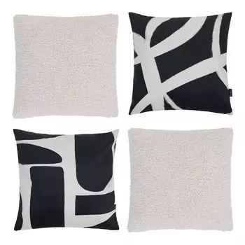 Набор icon из 4 подушек, декоративные подушки для использования в помещении с принтом «земля», 43 см x 43 см, с жемчужным наполнителем из пенополистирола Icon Beanbags, мультиколор