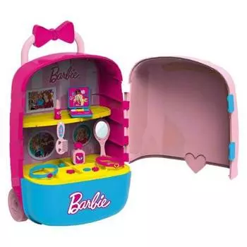 Набор игровой Barbie Mega Case Trolley Beauty Studio