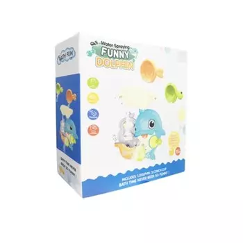 Набор Игрушек Для Ванны Дельфин, Водопад, Водные Спойлеры, Черепаха, Рыбки Import ProNice