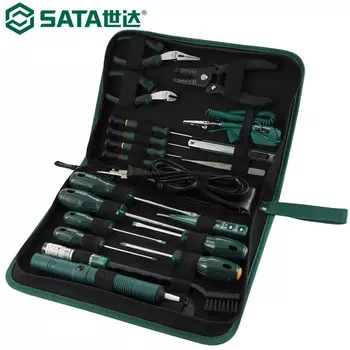 Набор инструментов для электрика SATA, 22 предмета, инструменты для ремонта телекоммуникаций 03720, в наличии