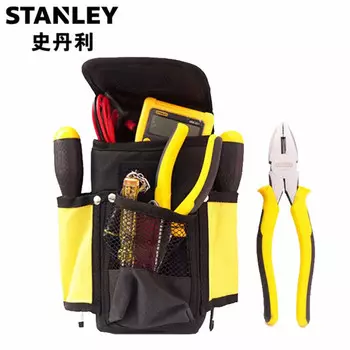 Набор инструментов для электрика Stanley, 11 предметов, плоскогубцы, мультиметр, сумка для инструментов 92-004-1-23