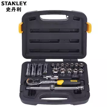 Набор инструментов для быстрого торцевого ключа STANLEY-D для авторемонта. Набор из 20 предметов с быстрым трещоточным ключом*[94-186-22]