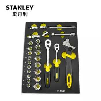 Набор инструментов для ремонта торцевых ключей Stanley, 27 предметов, 10,12,5 мм, метрический держатель инструмента серии Zhongda Fei LT-025-23