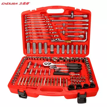 Набор инструментов ENDURA из 120 предметов, комплексный набор инструментов для авторемонта, торцевой ключ E1209