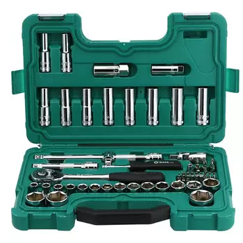 Набор инструментов SATA 12,5 мм, набор торцевых ключей с храповым механизмом, инструменты для ремонта машин, инструментов, набор из 58 предметов 09007