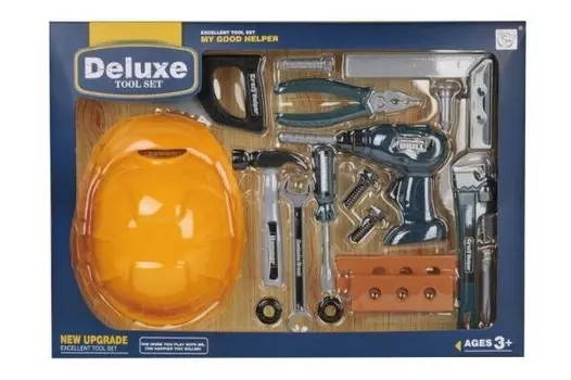 Набор инструментов со шлемом и дрелью 18 шт. (160431) Artyk