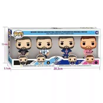 Набор из 10 фигурок козлов Барселоны Лионель Лео Месси, игрушка в подарок Inna marka