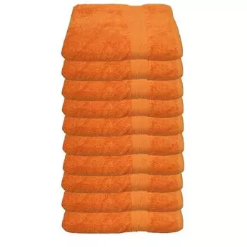 Набор из 10 гостевых полотенец Julie Julsen 30 см x 50 см. Цвет полотенец Julie Julsen: оранжевый, размер полотенец Julie Julsen: 30 x 50 см.