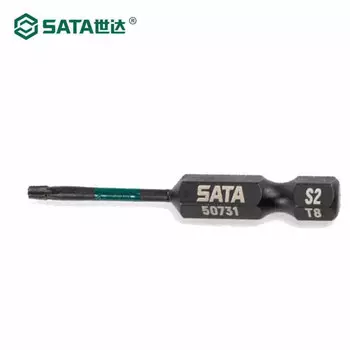 Набор из 10 предметов SATA, серия 6,3 мм, длинная ударопрочная отвертка в форме цветка, длина 50 мм, T30 59737, сменная бита
