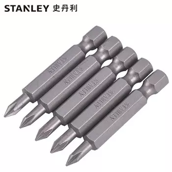 Набор из 10 предметов Stanley, крестовая отвертка серии 6,3 мм, головка крестовой отвертки PH1x50 мм, набор ветровых бит, головка отвертки, станок для ремонта автомобилей 63-027T-23