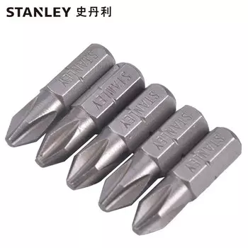 Набор из 10 предметов Stanley, крестовая отвертка серии 6,3 мм, головка крестовой отвертки PH2x25 мм, набор ветровых бит, головка отвертки, станок для ремонта автомобилей 63-023T-23