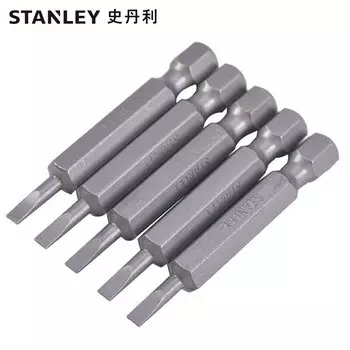 Набор из 10 предметов Stanley, плоская отвертка серии 6,3 мм, головка SL5.0x50 мм, набор ветровых бит, головка отвертки, инструмент для ремонта машины 63-013T-23