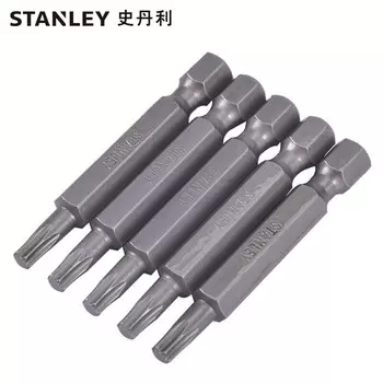 Набор из 10 предметов Stanley, серия 6,3 мм, головка в форме цветка, T30x50MM, набор ветровых бит, головка отвертки, инструмент для ремонта машин, ремонта автомобилей 63-059T-23