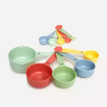 Набор из 10 разноцветных мерных ложек El Corte Ingls, разноцветный