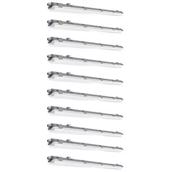 Набор из 10 светодиодных ламп для ванны, складской, нейтральный белый V-TAC, серый