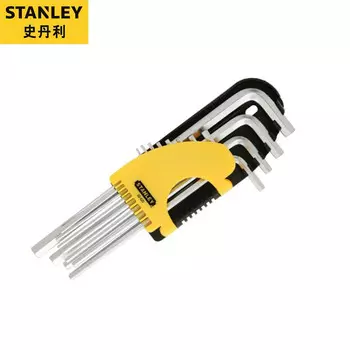 Набор из 12 дюймовых шестигранных ключей Stanley, шестигранный ключ с шестью канавками, отвертка 92-620-23
