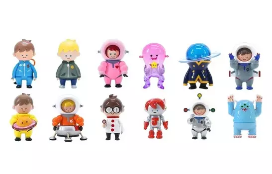 Набор из 12 фигурок Pop Mart 009 Space Walker How2Work