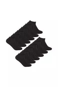 Набор из 12 пар бамбуковых спортивных носков | Легкие низкие носки Sock Snob, черный