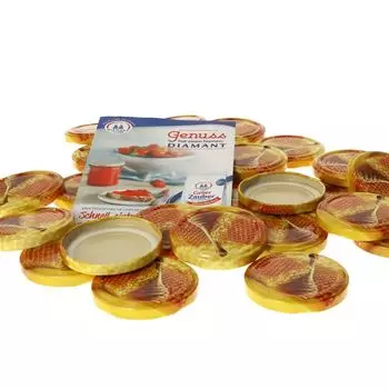 Набор из 20 крышек TO 66 Honeycomb, подходит для банок MamboCat объемом 125 мл, 167 мл и 212 мл