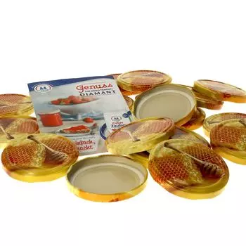 Набор из 20 крышек TO 82 с сотовой структурой, подходит для банок MamboCat 230 мл 350 мл 435 мл баночки для консервирования