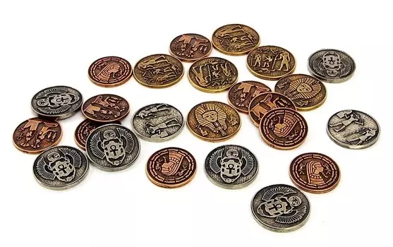 Набор из 24 египетских металлических монет Nobo Kids RGFK