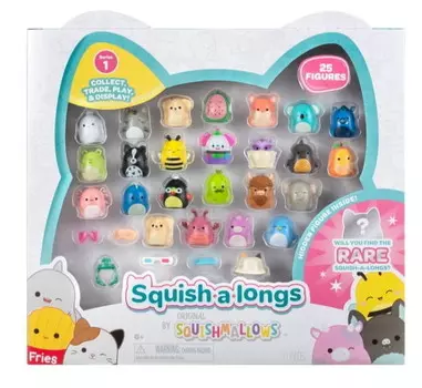 Набор из 25 фигурок Squish A Longs Squishmallows с аксессуарами Jazwares