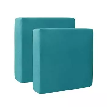 Набор из 2 эластичных чехлов для диванных подушек. Мягкая бархатная подушка для дивана. Защитная мебель для сиденья дивана, зеленая ele eleoption