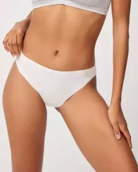 Набор из 2 базовых мини-трусиков из хлопка Ysabel Mora, белый