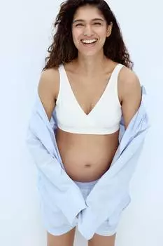 Набор из 2 бесшовных бюстгальтеров для кормления Mama H&M, мультиколор