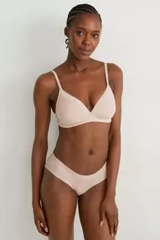 Набор из 2 бюстгальтеров с мягкими чашечками без косточек C&A, черный