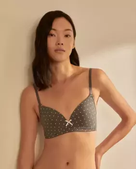 Набор из 2 бюстгальтеров с принтом Mickey Easy Wear, темно-серый