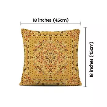 Набор из 2 чехлов из плюша, 45 см x 45 см, декоративный чехол для подушки Мандала, богемный декор в стиле бохо, хиппи, ретро, этническая подушка для дивана, спальни, гостиной, фермерского дома CANDeal, коричневый