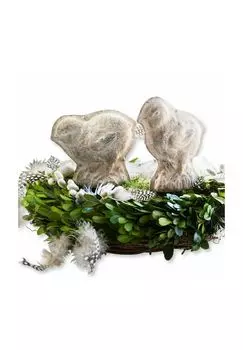 Набор из 2 цыпочек Diomede античный коричневый/античный белый Loberon, antikbraun/antikwei