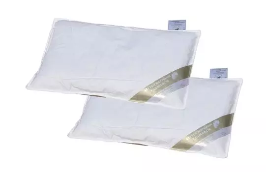 Набор из 2 детских пуховых подушек Hofmann. Плоские подушки 40x60. 100% НОВЫЙ пух, можно стирать Betten Hofmann