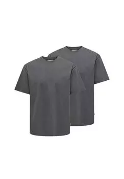Набор из 2 футболок Onsfred ONLY & SONS, цвет Grey Pinstripe