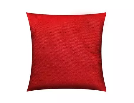 Набор из 2-х бархатных чехлов для подушек 40х40 см, КРАСНЫЙ велюровый чехол для подушки, декоративный чехол для диванной подушки, декоративная подушка Timex-Pol
