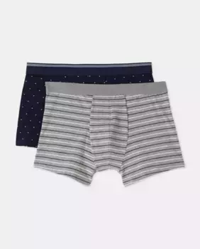 Набор из 2-х мужских трикотажных боксеров в стиле фэнтези Dustin, темно-синий