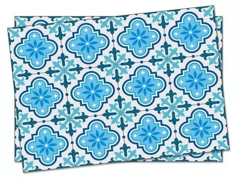 Набор из 2-х прямоугольных салфеток Dmora, 40x1x30 см, многоцветный