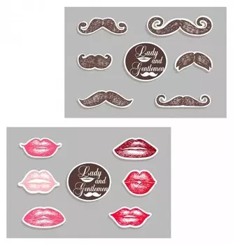 Набор из 2-х прямоугольных салфеток Dmora, 40x1x30 см, многоцветный