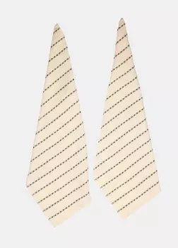 Набор из 2-х вафельных полотенец Croff, зеленый