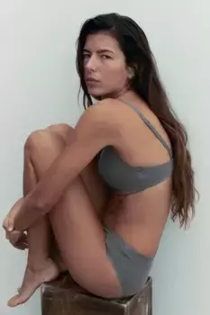 Набор из 2 хлопковых бюстгальтеров без косточек с мягкой подкладкой H&M, белый