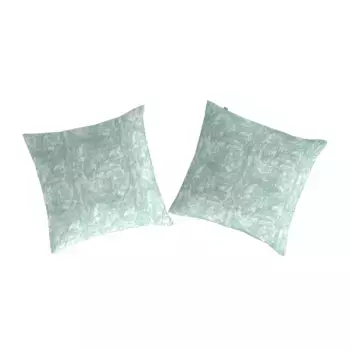 Набор из 2 хлопковых чехлов Wave B Naf Naf на квадраты, зеленый