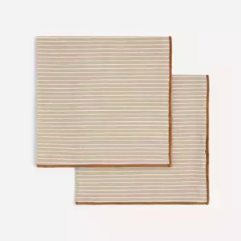 Набор из 2 хлопковых салфеток Ona El Corte Ingls, естественный