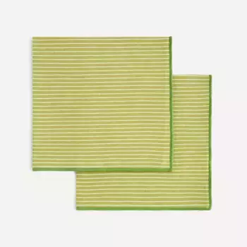 Набор из 2 хлопковых салфеток Ona El Corte Ingls, зеленый