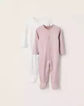 Набор из 2 комбинезонов для девочек из 100 % хлопка с принтом Zippy, мультиколор