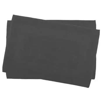 Набор из 2 ковриков для ванной и душа Julie Julsen, спиральный, антрацит, 60 x 100 см, черный