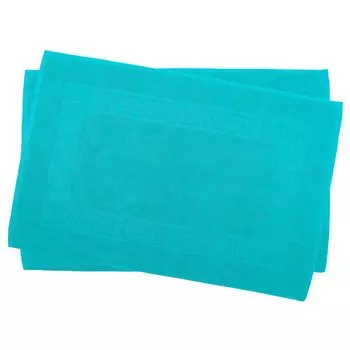 Набор из 2 ковриков для ванной Julie Julsen, коврик для душа, спиральный, бирюзовый, 60 x 100 см