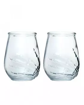 Набор из 2 кристально прозрачных стаканов для питья в виде скелетона Horror-Shop