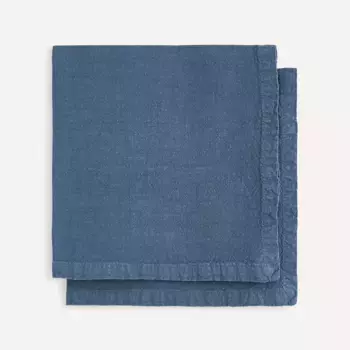 Набор из 2 льняных салфеток для комнаты - El Corte Ingls, синий